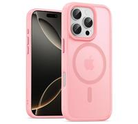 UNBREAKcable Magnetic for iPhone 16 Pro Case 6.3-Inch, Compatible with MagSafe, Full Camera Protection, Built-in Magnetic Ring, Drop Protection Shockproof Slim Phone Cover - Pink