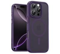UNBREAKcable Magnetic for iPhone 16 Pro Case 6.3-Inch, Compatible with MagSafe, Full Camera Protection, Built-in Magnetic Ring, Drop Protection Shockproof Slim Phone Cover - Dark Purple