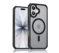UNBREAKcable Magnetic for iPhone 17 Case(6.3"), Compatible with MagSafe, Strong Magnetic Hold, Anti-Slip Side Grip, Shockproof Slim iPhone Cover with Camera and Screen Protection-Matt Black