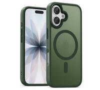 UNBREAKcable Magnetic for iPhone 17 Case 6.3-Inch, Compatible with MagSafe, Full Camera Protection, Built-in Magnetic Ring, Drop Protection Shockproof Slim Phone Cover - Dark Green