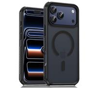 UNBREAKcable Magnetic for iPhone 17 Pro Case(6.3"), Compatible with MagSafe, Strong Magnetic Hold, Anti-Slip Side Grip, Shockproof Slim iPhone Cover with Camera and Screen Protection-Matt Black