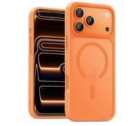 UNBREAKcable Magnetic for iPhone 17 Pro Case 6.3-Inch, Compatible with MagSafe, Full Camera Protection, Built-in Magnetic Ring, Drop Protection Shockproof Slim Phone Cover - Orange