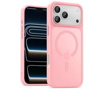 UNBREAKcable Magnetic for iPhone 17 Pro Case 6.3-Inch, Compatible with MagSafe, Full Camera Protection, Built-in Magnetic Ring, Drop Protection Shockproof Slim Phone Cover-Pink