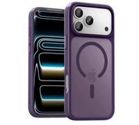UNBREAKcable Magnetic for iPhone 17 Pro Max Case 6.9-Inch, Compatible with MagSafe, Full Camera Protection, Built-in Magnetic Ring, Drop Protection Shockproof Slim Phone Cover - Dark Purple