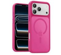 UNBREAKcable Magnetic for iPhone 17 Pro Max Case 6.9-Inch, Compatible with MagSafe, Full Camera Protection, Built-in Magnetic Ring, Drop Protection Shockproof Slim Phone Cover - Hot Pink