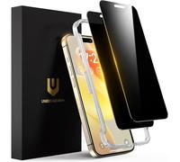 UNBREAKcable Privacy Screen Protector for iPhone 15 Pro Max [2 Pack],9H Hardness Shatterproof Tempered Glass Film for iPhone 15 Pro Max 6.7" [True 28°Anti Spy] [Easy Installation Frame]