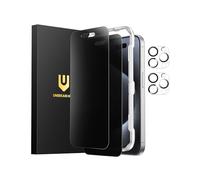 UNBREAKcable Privacy Screen Protector for iPhone 15 Pro Max (6.7-Inch), 2-Pack + 2 Lens Protectors｜25° Anti-Spy｜9H Hardness｜Anti-Fingerprint｜HD Clarity Tempered Glass