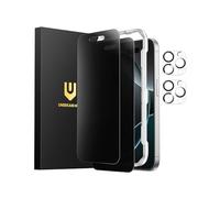 UNBREAKcable Privacy Screen Protector for iPhone 16 Pro Max (6.9-Inch), 2-Pack + 2 Lens Protectors｜25° Anti-Spy｜9H Hardness｜Anti-Fingerprint｜HD Clarity Tempered Glass