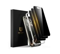 UNBREAKcable Privacy Screen Protector for iPhone 16 Pro Max, Shatterproof Tempered Glass [True 25°Anti Spy] [9H Hardness] [Easy Installation Frame] Private Protector for iPhone 16 Pro Max 6.9"-3 Pack