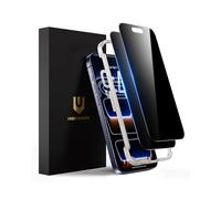 UNBREAKcable Privacy Screen Protector for iPhone 17 Pro, Shatterproof Tempered Glass [True 28°Anti Spy] [9H Hardness] [Easy Installation Frame] Private Protector for iPhone 6.3inch-2 Pack