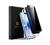 UNBREAKcable Privacy Screen Protector for iPhone 17, Shatterproof Tempered Glass [True 28°Anti Spy] [9H Hardness] [Easy Installation Frame] Private Protector for iPhone 6.3inch-2 Pack