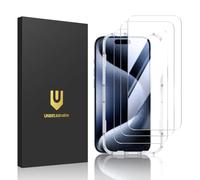 UNBREAKcable Screen Protector for iPhone 15 Pro Max[3 Pack] - 9H Hardness Tempered Glass Screen Protector with Installation Frame for iPhone 15 Pro Max-6.7 Inch [Anti-scratch,Bubble-free]