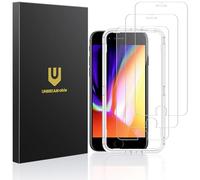 UNBREAKcable Screen Protector for iPhone SE 2022/SE 2020/8/7/6/6s [3 Pack] with Installation Frame, 9H Hardness Tempered Glass Screen Protector - [Bubble Free, Anti-Scratch] - 4.7 Inch