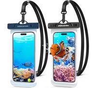 UNBREAKcable Waterproof Phone Pouch，2-Pack IPX8 Universal Waterproof Phone Case Dry Bag for iPhone 17 16 15 14 13 12 11 Pro Max XR X Samsung S25 S24 Ultra S21 S10 Huawei P70 Mate 70 up to 7"