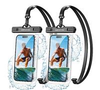 UNBREAKcable Waterproof Phone Pouch 2 Pack, IPX8 Waterproof Phone Case Dry Bag for Swimming Travel Beach, Underwater Phone Case for iPhone 17 Air 16 15 14 Pro Max, Samsung S25 S24 Ultra up to 7 inch