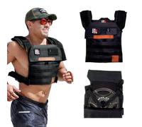 Unbrokenshop.com Weighted Vest with Sand Plates, Adjustable Nylon Vest for Strength Training, Running, CrossFit WODs