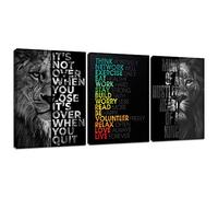 Unbruvo Motivational Wall Art Office Wall Decor Entrepreneur Quote Wall Paintings Picture 3 Pieces Wall Art for Living Room Bedroom Home Office Decor Wooden Framed (36”Wx16”H)