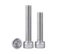 UNC 1/4-20 5/16-18 3/8-16 1/2-13 304 A2 Stainless Steel Hexagon Socket Head Cap Screw Allen Bolt DIN912 Full Thread(1-1/2",1Pcs 1I2-13)