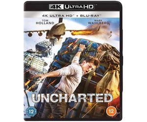 Uncharted Blu-ray (2022) Tom Holland, Fleischer (DIR) cert 12 2 discs NEW