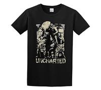 Uncharted Cover Page Tee Shirt Mens Top Tee Black XL