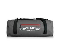 Uncharted Supply Co. The Vault Waterproof Duffel Bag - Airtight bag with Backpack Straps, Carry-On Size, Perfect for travel, boating, camping, recreation., Gunmetal, L, Sleek, Durable Duffel With
