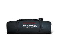 Uncharted Supply Co. The Vault Waterproof Duffel Bag - Airtight bag with Backpack Straps, Carry-On Size, Perfect for travel, boating, camping, recreation., Black, 100L, Sleek, Durable Duffel With