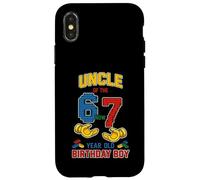 Uncle 67 Meme Birthday 7 Years Old Building Blocks Bricks Case for iPhone X/XS