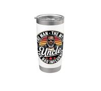 Uncle African American Men Bad Influence Funny Stainless Steel Insulated Tumbler