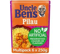 Uncle Bens Pilau Microwave Rice, Bulk Multipack 6 x 250 g pouches