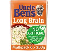 Uncle Bens Long Grain Microwave Rice, Bulk Multipack 6 x 250 g pouches