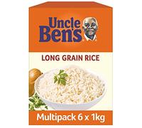 Uncle Bens Long Grain Rice, Bulk Multipack 6 x 1kg boxes (Total 6kg)