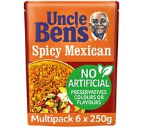 Uncle Bens Spicy Mexican Microwave Rice, Bulk Multipack 6 x 250 g pouches