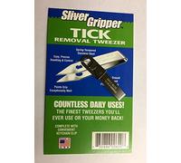 Uncle Bill's Sliver Gripper Tick Removal Tweezers Stainless Steel Keychain Clip