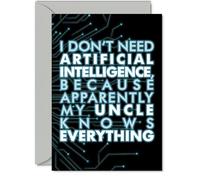 Uncle Birthday Card, AI Party knows Bday