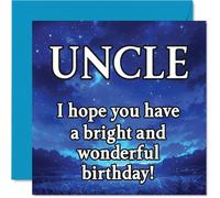 Uncle Birthday Card, Magical Night Sky