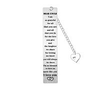 Uncle Bookmark to My Uncle Gifts Uncle Gifts for Christmas Birthday Father's Day Gifts Gifts for Uncle from Niece Nephew