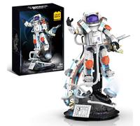 UNCLE BRICK Space Astronauts Toy Building Blocks Sets,It Features Lighting and Misting Effects that are Connected to A Power Source.Space-Themed Suitable for Boys and Girls Aged 8 and Up