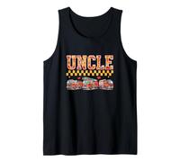Uncle Costume Firefighter Firetrucks Proud Job Father's Day Tank Top