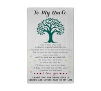 Uncle Father's Day Card, Gifts for Uncles Birthday Christmas Easter Wedding Card from Niece