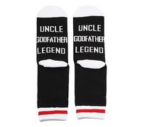 Uncle Gift Uncle Godfather Legend Socks For Uncle Best Uncle Ever Gift Family Baptism Gift Father’s Day Gift (U.Uncle Legend Socks)