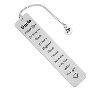 Uncle Gifts Uncle Bookmark Thank You for being My Uncle Bookmark Birthday Gifts for Uncle Christmas Fathers Day Thanksgiving Day Gift Uncle Gift from Niece Nephew