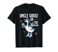 Uncle Goose On The Loose Silly Goose Beer Drinking Uncle T-Shirt