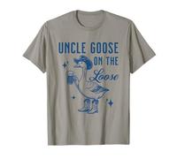Uncle Goose On The Loose Silly Goose Beer Drinking Uncle T-Shirt