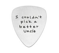 Uncle Guitar Pick Wedding Birthday Gifts From Niece Nephew I Couldn't Pick A Better Uncle Stainless Steel