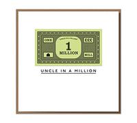 Uncle In A Million. Fun Uncle Birthday Card With Actual Keepsake Banknote Inside