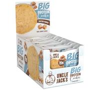 Uncle Jack’s BIG Protein Cookie 12 x 100g - High Protein Soft-Baked Cookie - 16g Protein - Delicious On-the-Go Snack (Salted Fudge)