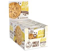 Uncle Jack’s BIG Protein Cookie 12 x 100g - High Protein Soft-Baked Cookie - 16g Protein - Delicious On-the-Go Snack | Chocolate Chip