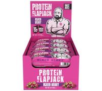 Uncle Jack's Protein Flapjacks 12 x 100g - | 15g Protein | High Protein | 440kcal per bar | Mixed Berry