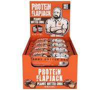 Uncle Jack's Protein Flapjacks 12 x 100g - | 15g Protein | High Protein | 440kcal per bar | Peanut Butter Choc