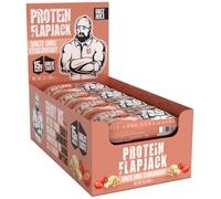 Uncle Jack's Protein Flapjacks 12 x 100g - | 15g Protein | High Protein | 440kcal per bar | White Choc Strawberry